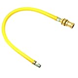 T & S真鍮hg-6d-48ガスホースwith Reverse Quick Disconnect、3 / 4インチNPT and 48-inch Long