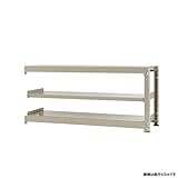中量棚500kg 連結 幅150×奥行90×高さ70cm 3段 ニューアイボリー 500kg/段