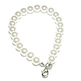 パールストラップ -01-2.シルバー/バックチャーム パール チェーン ハンドメイド パーツ チャーム アクセサリー