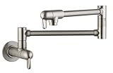 Hansgrohe 04059860 Allegro E Wall Mount Potfiller, Steel Optik [並行輸入品]