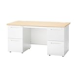 2段・2段両袖机　幅1400×奥行700×高さ700　UO-F7 (NA：ナチュラル)