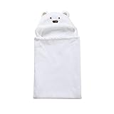 「homecoi」ベビー用ブランケット　敷きカバー　ラグ　敷き布団　寝具　耐久性　ソフトタッチ　やわらか　ふんわり　おしゃれ　熊型　ベビー　キッズ　子供　赤ちゃん用 (ホワイト)