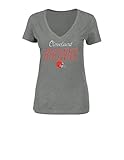 NFLクリーブランド・ブラウンズWomen 's Winning Ranks半袖VネックTシャツ、スモール、グレーヘザー