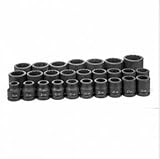 Grey Pneumatic Corp. GY8126M .75 in. Drive 12 Point Metric Master Set - 26 Pieces