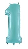1 Number One # 1 1stベビーパステルブルーBoy誕生日PARTY Mylar Balloon 40 "