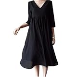 (マーシェル) Marshel マタニティ ワンピース カジュアル 産前 産後 長く使える ブラック L