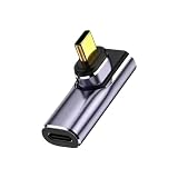 USB C マグネット アダプタ L字、40Gbps高速データ転送 Type C変換アダプタオス・メス変換140W急速充電 ブレット、携帯電話対応
