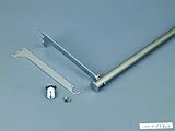 【大倉工業】壁面可動棚用金具 パイプ受セット パイプL＝620 （OFK-SBP60） 1セット
