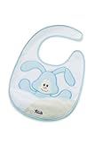 Trudi Cremino Bib, Light Blue Bunny, Newborn by Trudi