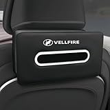 ヴェルファイア 適用 車用ティッシュケース 車 ティッシュカバー VELLFIRE 20 30 40系 内装アクセサリー バイザー・ヘッドレスト・アームレストに適用 車内 インテリア 高級PUレザー製 カーティッシュホルダー収納 1個(ヴェルファイア 専用,ブラック)