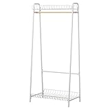 岩附 ハンガーラック アイアン スチール ハンガー コートハンガー パイプハンガー コートラック ホワイト IW-60WH