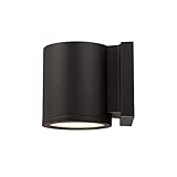 WAC Lighting WS-W2605-BZ Tube LED Outdoor Wall Light Fixture, One Size, White/Bronze [並行輸入品]