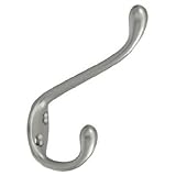 National Mfg / Spectrum Brands Hhi n331 – 082帽子&コートフック、ヘビーデューティ、サテンニッケル、Holds 35-lbs。 Pack of 1 N331