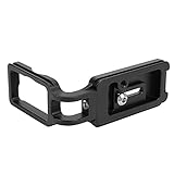 L字型ブラケットホルダー アルミ合金 カメラL型ブラケット クイックリリースL型垂直プレート ニコンD800/D810カメラ写真撮影アクセサリー ブラック