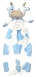 My 1st Blanket Buddy Baby Security Blanket - Blue & White Cow by Cutie Pie Baby [並行輸入品]