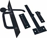 IRONMONGERY WORLDブラック錆びにくいSuffolk親指ゲートドアラッチby ironmongery世界