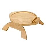 1/2個の木製アームレストトレイ 木製ソファアームトレイ 取り付け簡単なソファアームテーブル 折りたたみ式ソファカップホルダー |耐久性のあ