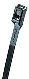 Panduit HV9250-C0 Hyper-V In-Line Cable Tie, Weather Resistant Nylon 6.6, 160lbs Min Tensile Strengt