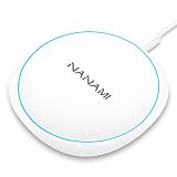 NANAMI ワイヤレス充電器 最大15W出力 Qi認証 USB-Cポート 超薄型 置くだけ充電器