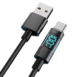 BLOOPIC USB Type-C ケーブル 1m 出力スクリーン表示 USB Cケーブル 100W 7A 急速充電 PD対応 高速データ転送 スマートチップ搭載 ナイロン編み MacBook/iPad/Android 各種対応 ブラック
