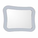 Bellaterraホーム9903-m-wh Framed mirror-manufactured wood-white