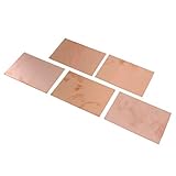 KESOTO 7x10cm 片面 プロトタイプ 銅 PCB回路基板（5枚） グラスファイバーボード