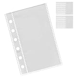 シール帳 リフィル A7 シール帳 台紙 6穴 シール帳 透明 女の子 男の子 バインダー はがせる 20枚入り XUNDONG (リフィル, A7)