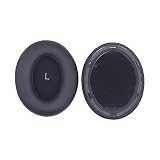 イヤーパッド イヤークッション For Sennheiser ゼンハイザー MOMENTUM 4.0 ヘッドホン 用 交換パッド ワイヤレスイヤーマフイヤホンカバー 耳パッド プロテインレザー ヘッドフォンカバー 交換用イヤーパッド ヘッドセットアクセサリー (ブラック)