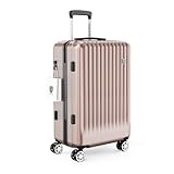 [New Trip] ストッパー付き スーツケース キャリーケース Lサイズ 大型 キャスタロック 軽量 YKKファスナー 物掛けフック 耐