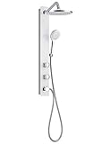 Pulse 1021-W Aloha Shower Spa, White Glass by Pulse