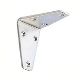 ＬＡＭＰ ステンレス製アングル棚受ＳＶ型サテン仕上８０（１２０－０３０－０６２