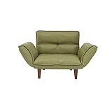 タスクグリーン／【1人掛】 ソファ リクライニング 15色 座りやすさ 機能性 リビング コンパクト 使いやすい 1人暮らし ワンルーム