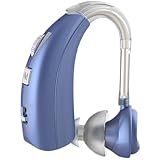 集音器 高齢者向け充電式集音器 左右両用耳掛け式 轻量 降噪 敬老の日 母の日 父の日 日本語取扱説明書付き 青です