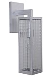 Craftmade z4514sc Deka 17 " 1ライト壁取り付け用燭台、 シルバー Z4514-89SC 1
