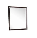 New Spec Modern Styled Mirror Wood Laminate Frame Goes Well with Otago Set Dark Brown [並行輸入品]