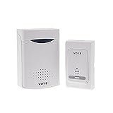 ワイヤレスインターフォン VOYE V006B 送信機1台受信機1台 60メートル受信可 ワイヤレス チャイム インターホン ドアフォン ドアベル 38メロディー 技適マーク ネコポス Ｋ＆Ｍ