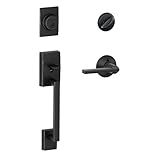 Century Single Cylinder Handleset and Latitude Lever, Aged Bronze (F60 CEN 716 LAT) by Schlage Lock 