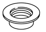 KOHLER K-1036932-G Drain Trim Ring, Brushed Chrome [並行輸入品]