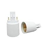 KAPATA GX23 To E27 Male GX23 Female E27 Socket LED Light Bulb Lamp Holder Adapter Plug Lampholder Pa
