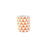北ヨーロッパスタイル ファブリックバスケット 高さ調節可能 (orange triangle)
