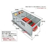 イナバ物置　シャコパルテ　KR-223H　多雪地型　【シャッター車庫　ガレージ】 アーバンGM