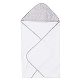 Trend Lab Circles Hooded Towel, Gray/White, 32*30-Inch by Trend Lab