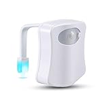 uigos Motion Activatedトイレ夜ライト2モード – 8色変更 – センサーLED Washroomナイトライト – Fits Anyトイレ
