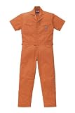 ディッキーズ Dickies (山田辰)夏用半袖 ツヅキ服 1111 オレンジ 4Lサイズ
