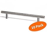 T Handle 6 1/4" Center Bar Pull (Set of 10) [並行輸入品]