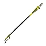 Sun Joe SWJ800E 8-Inch 6.5-Amp Telescoping Electric Pole Chain Saw with Automatic Chain Lubrication 