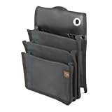 鳶壱 帆布製工具腰袋 3段 黒 ※取寄品 117-BK