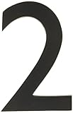 Architectural Mailboxes 3585DC-2 Solid Cast Brass 5 in. Dark Aged Copper Floating House Number 0