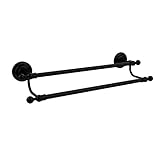 Allied Brass 24" Double Towel Bar Matte Black [並行輸入品]