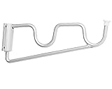 バルコニー物干金物 縦型ブラケットタイプ横収納型シルバー SK-62　　新協和